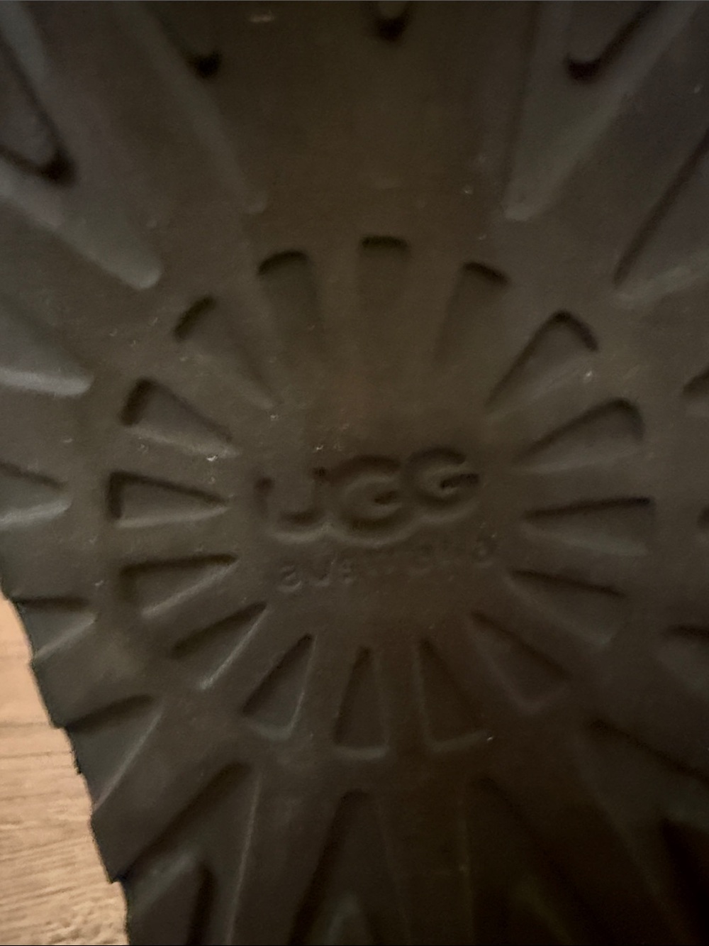 UGG Black Tall Suede Winter Boots with Shearling Size 7 - Picture 7 of 11